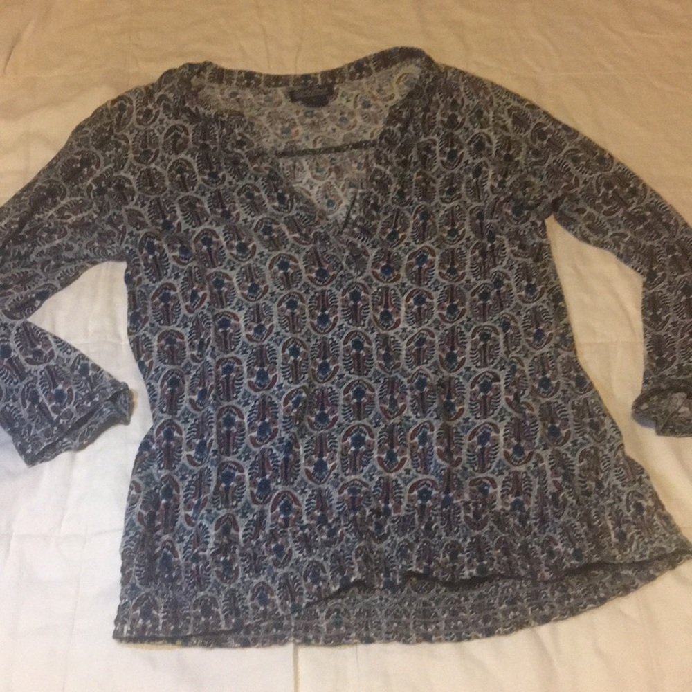 Lucky Brand, Bohemian Blouse, Size L